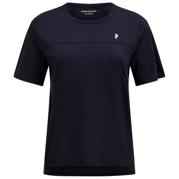 Peak Performance - Women's Trail Wool Blend S/S - Merinoshirt Gr L blau/schwarz