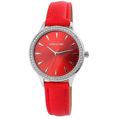 Quarzuhr, rot, Armbanduhren, Damen, Quarzuhr Image