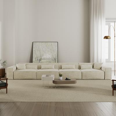 170.87" Power Sofa Bed Modular Sleeper Sofa , Sectional Sofa Bed Couch with Track Arm, 6 Couch Pillows, Anti-scratch & Water-proof, Beige