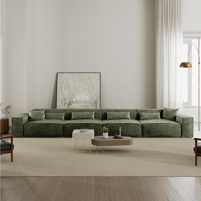 170.87" Power Sofa Bed Modular Sleeper Sofa , Sectional Sofa Bed Couch with Track Arm, 6 Couch Pillows, Anti-scratch & Water-proof, Dark green