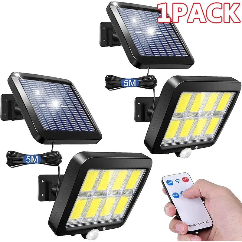 160/100 COB Solar Lichter Split Wand Lampe 3 Modus Wasserdicht Motion Sensor Garten Straße Solar Lampe Garten Sicherheit Wand licht