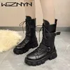 Frühling Luxus Motorrad Stiefel frauen Cosplay Hohe Stiefel Lange Röhre Leder Ritter Boot Punk Gothic Klassische Schwarz High Heel Schuhe