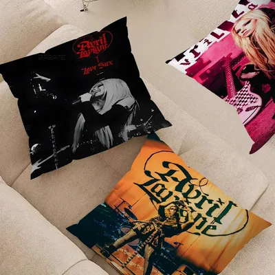 Star Singer Avril Lavigne Cushion Cover 30x50 Polyester Sofa Cushions Decorative Throw Pillows Home Image