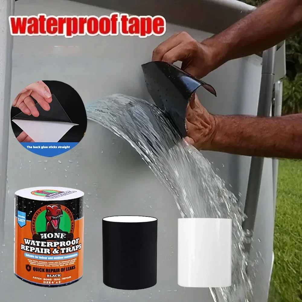 Wasserdichtes Klebeband für Küche, Toilette, Eimer, PVC, Wasserleitung, Leckabdichtung, Reparatur, starkes Rohr, Leckflicken, Klebeband, Küchenhelfer Image