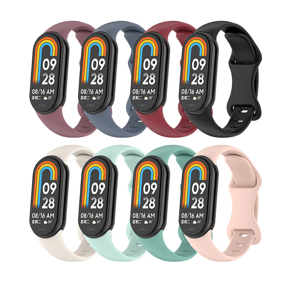 Silikonarmband für Xiaomi Mi Band 8 9 Bands Sportarmband für Xiaomi Watch 8 9 Smartwatch Band Armband Zubehör Band Image