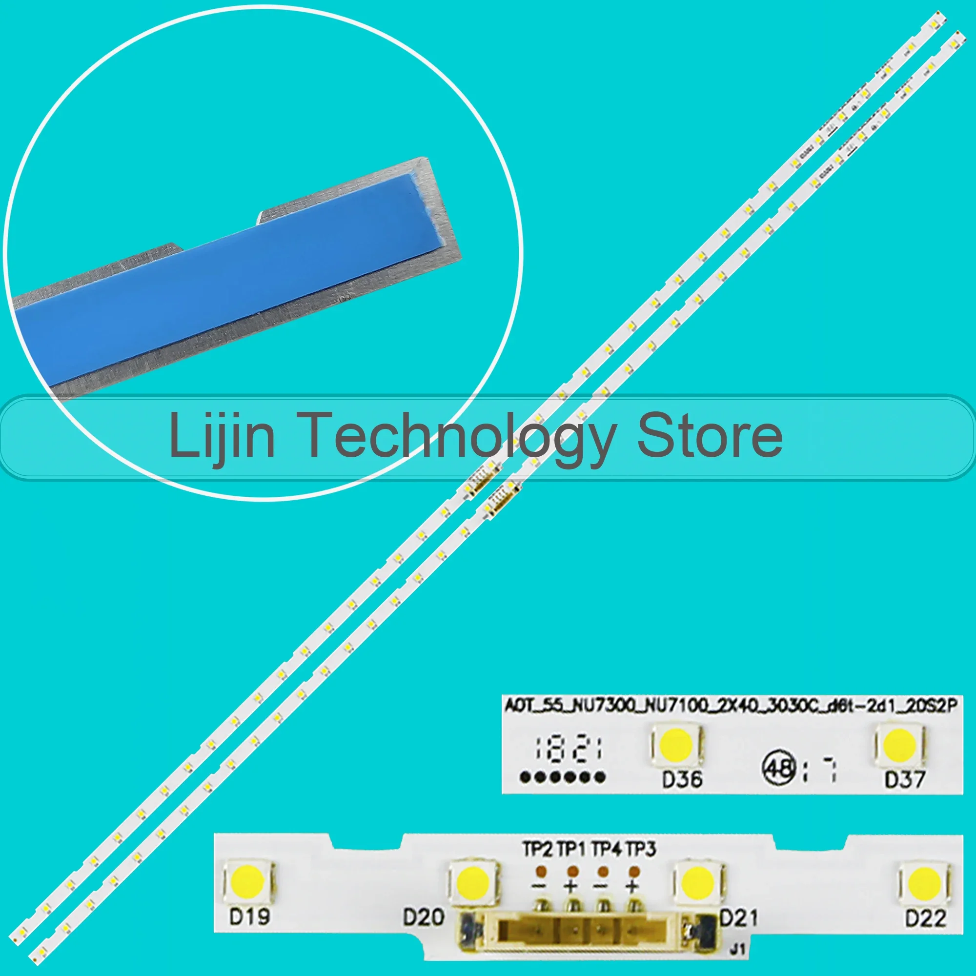 Led-hintergrundbeleuchtung Streifen Für UE55NU7092U UE55NU7099U UE55NU7102K UE55NU7105K UE55NU7475U UE55NU7479U UE55RU7409U UE55RU7412U Image