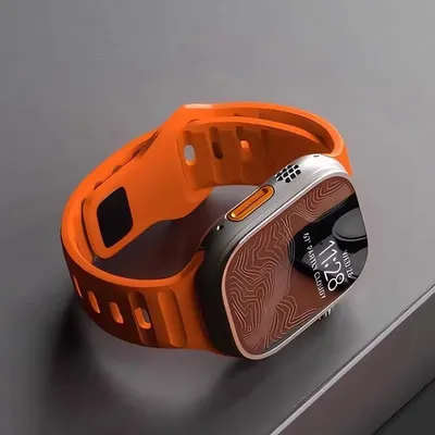 Silikonarmband für Apple Watch Ultra Band 49 mm 45 mm 44 mm 46 mm 40 mm 41 mm Correa Sportarmband Image