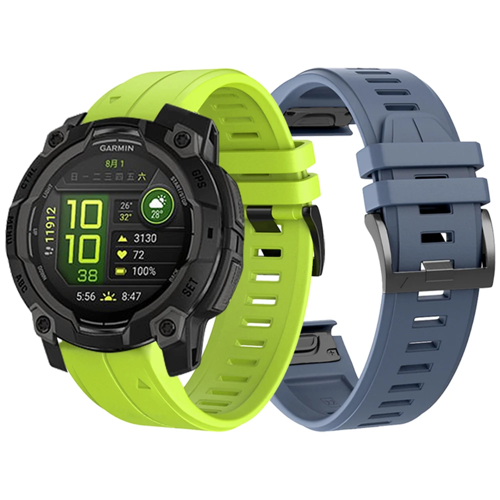 Silikonarmband für Garmin Instinct 3 50 mm 45 mm Armband für Garmin Instinct 2 Solar 2X E Armband Soft QuickFit 22 mm 26 mm Armband Image