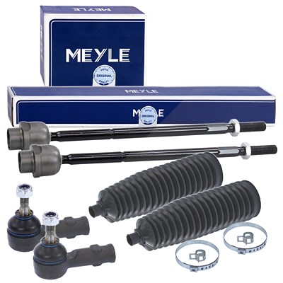 Meyle 2x Spurstange + 2x Spurstangekopf + Lenkmanschettensatz [Hersteller-Nr. 40207894] für Opel Image