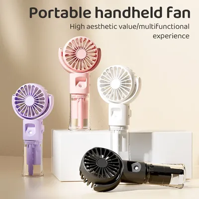 Humidifier Fan Mini Handheld Mist Fan Portable USB Portable Handheld Fan with Humidifier Mini Water