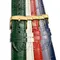 WOCCI Leather Watch Band 18mm 19mm 20mm 21mm 22mm Alligator Embossed Watch Strap for Men Women Gold