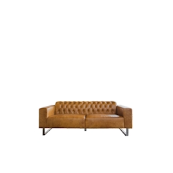 KAWOLA Sofa NILO Ledersofa 3-Sitzer Leder cognac Image