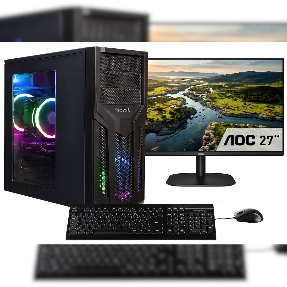 Captiva PC Power Starter R80-014 TFT Bundle (Ryzen 7 5700G/SSD 500GB/16GB/DVD-RW/WLAN/w/o OS) Image