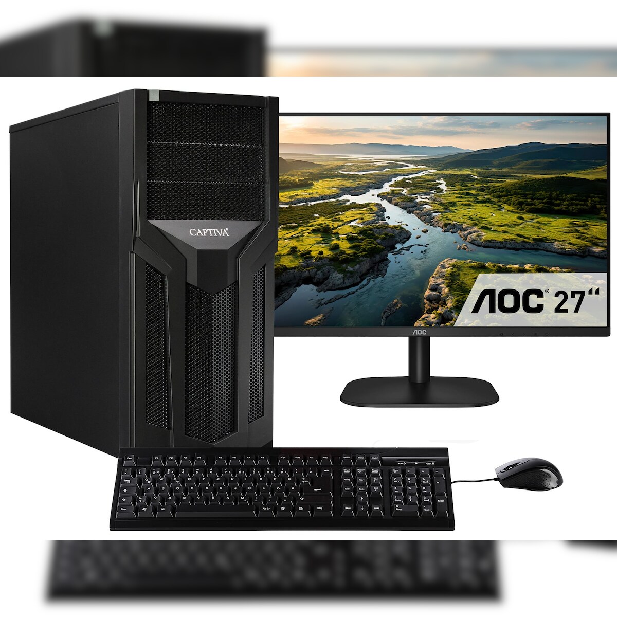 Captiva PC Workstation I75-788 TFT Bundle (i7 13700K/SSD 1TB/32GB/WLAN/Windows 11 Pro 64-bit) Image