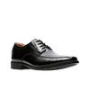 Schnürschuh CLARKS "Tilden Walk", Herren, Gr. 42, schwarz (schwarz leather), Leder, elegant, Schuhe, Freizeitschuh, Halbschuh, Schnürschuh mit modischer Ziernaht