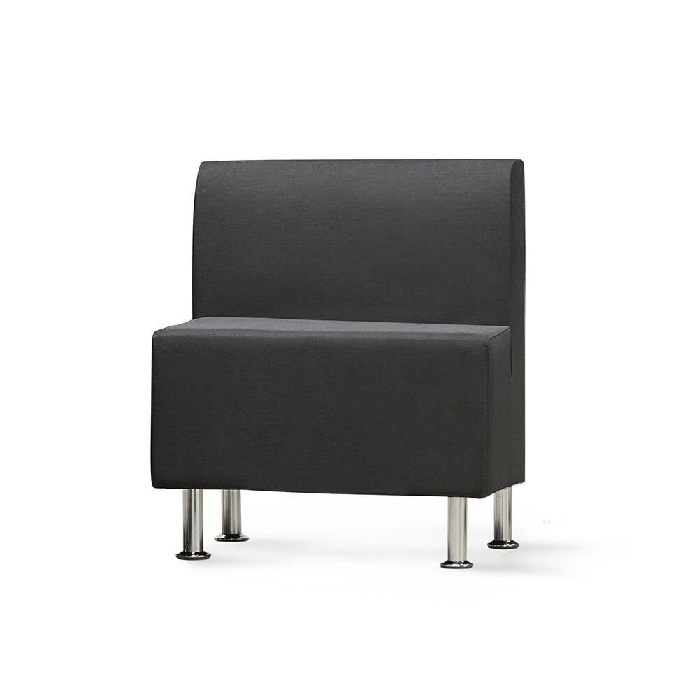 ROCADA 1803CBK-4 Be Soft mittleres Modul Sofa mit Rückenlehne, schwarz Image