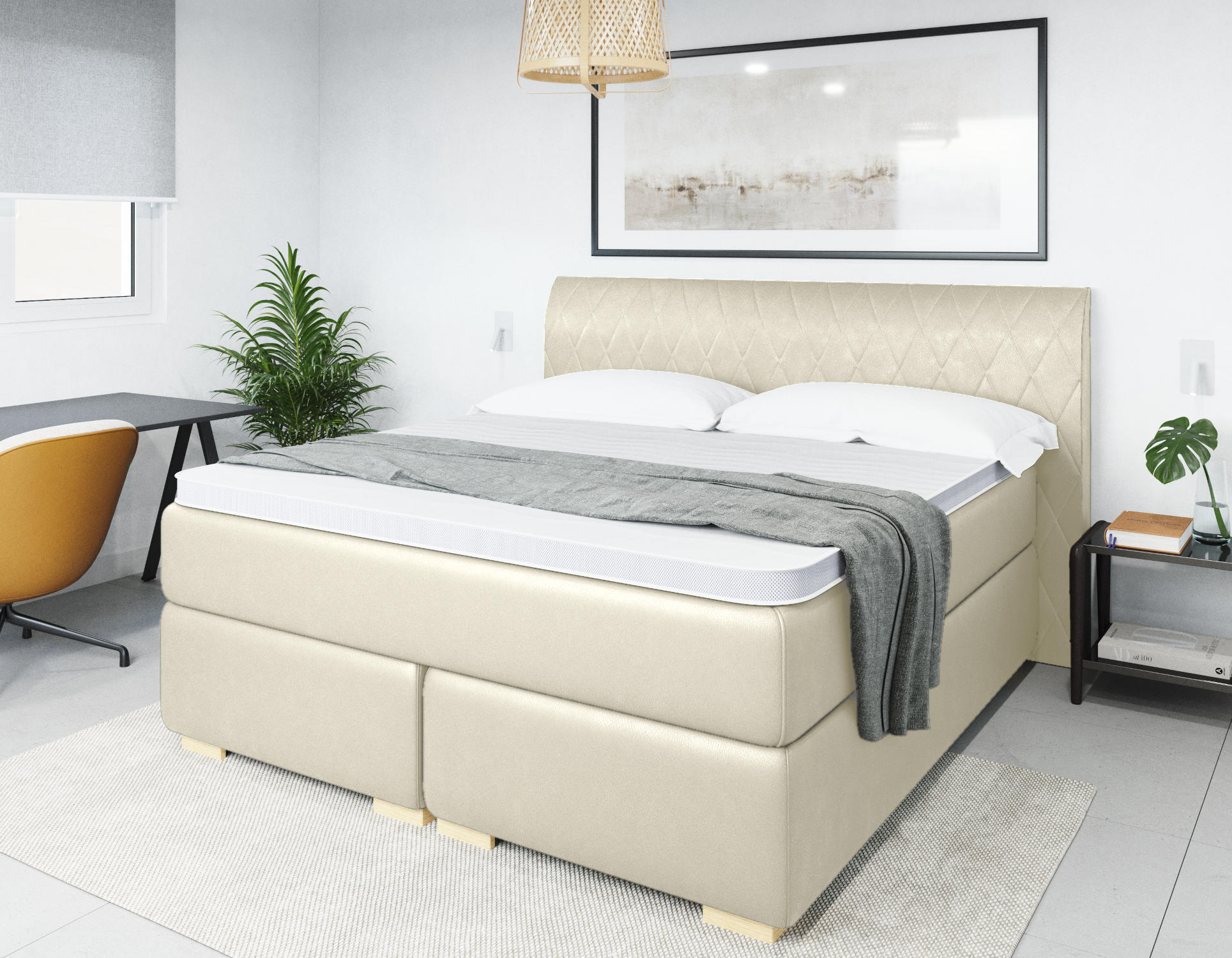 Boxspringbett Blomberg Größe, Farbe und Komfort wählbar