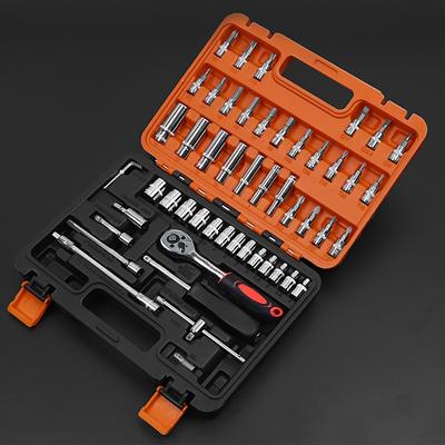 TEMU 53pcs Off-road Motorcycle Repair Tool Kit - Complete Car Maintenance Accessories Image
