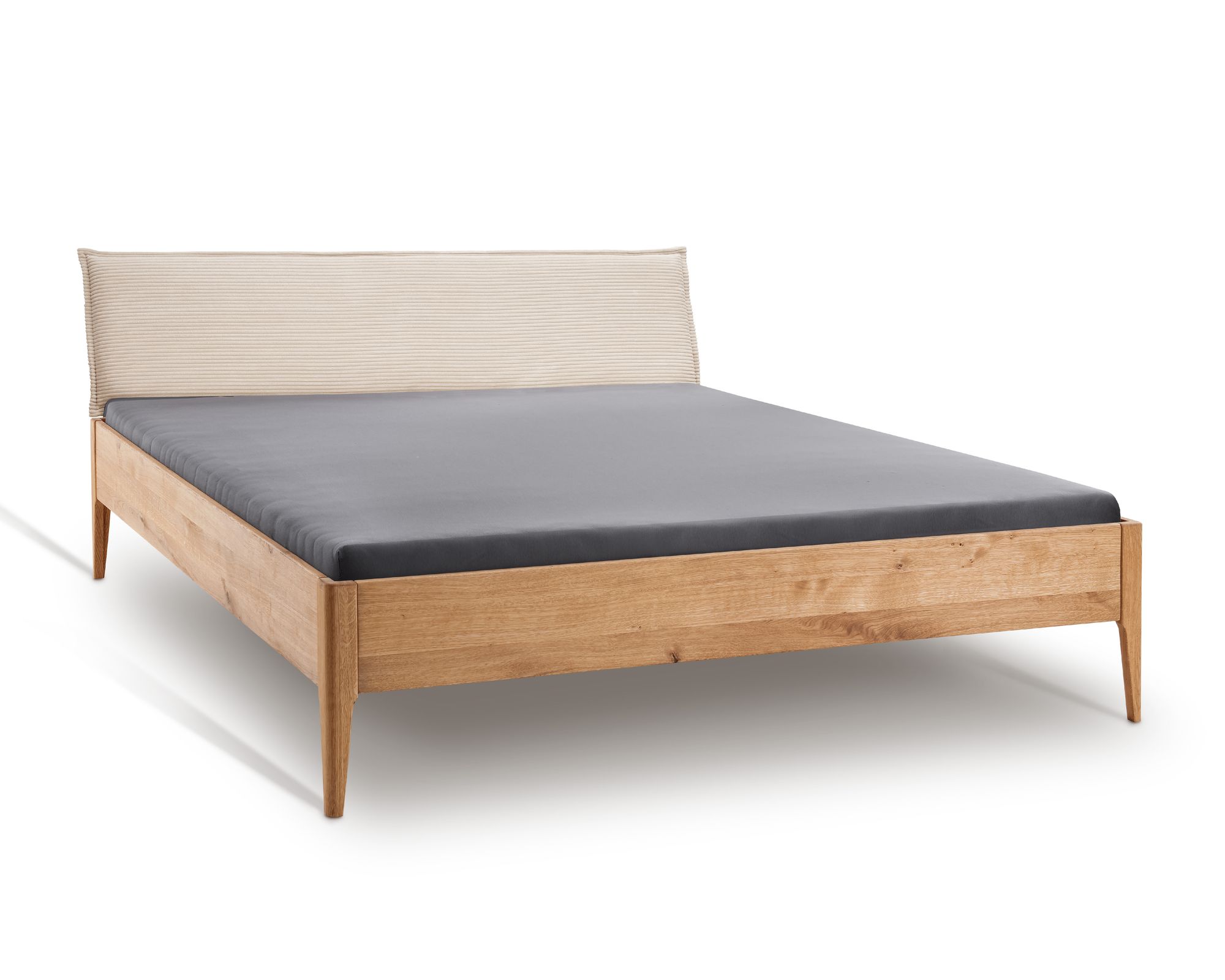 Massivholz »Meran IV« Wildeiche Massivholzbett 180x220 cm Image