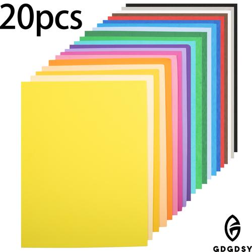 TEMU GDGDSY Feuilles de Mousse Pour L'artisanat - 20 Pièces de Couleurs Assorties, 9x12 Pouces, 2mm D'épaisseur - Pour Et Loisirs, L'artisanat, Le Cosplay Et