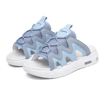 Air Cushion Slippers Summer Men Sandals Thick Sole Beach Flats Cloud Slides Sports Outdoor Man
