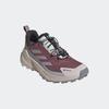 Wanderschuh ADIDAS TERREX "TERREX TRAILMAKER 2 GORE-TEX SPEED LACE", Gr. 42, quiet crimson, preloved fig, grau two, Textil, Synthetik, sportlich, Schuhe, wasserdicht