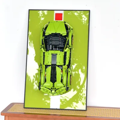 Display-Wallplatte für Lego Technic Lamborghini Sián FKP 37 42115, Sammlerstücke für Erwachsene für Lego-Auto-Wandhalterungsbausteine Image