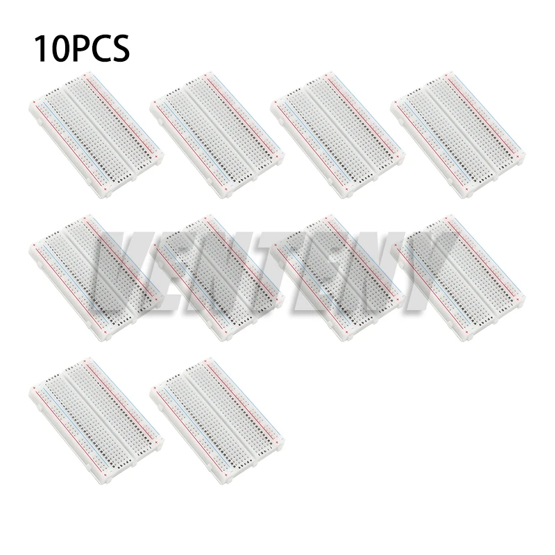 1–10 Stück 400 Verbindungspunkte, lötfreies PCB-Steckbrett, Mini-Universal-Test-Protbrett, DIY-Brotbrett für Bus-Testplatine Image