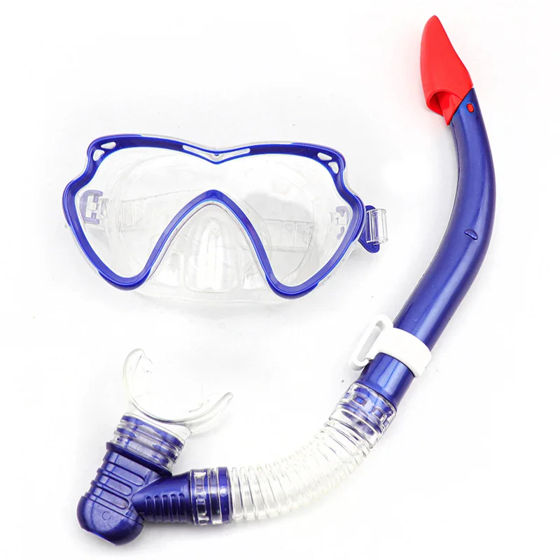 Zweiteiliges Set mit großem Rahmen, Tauchbrille, Atemschlauch, Taucheranzug, PC-Linse, PVC-Schlauchkörper Image