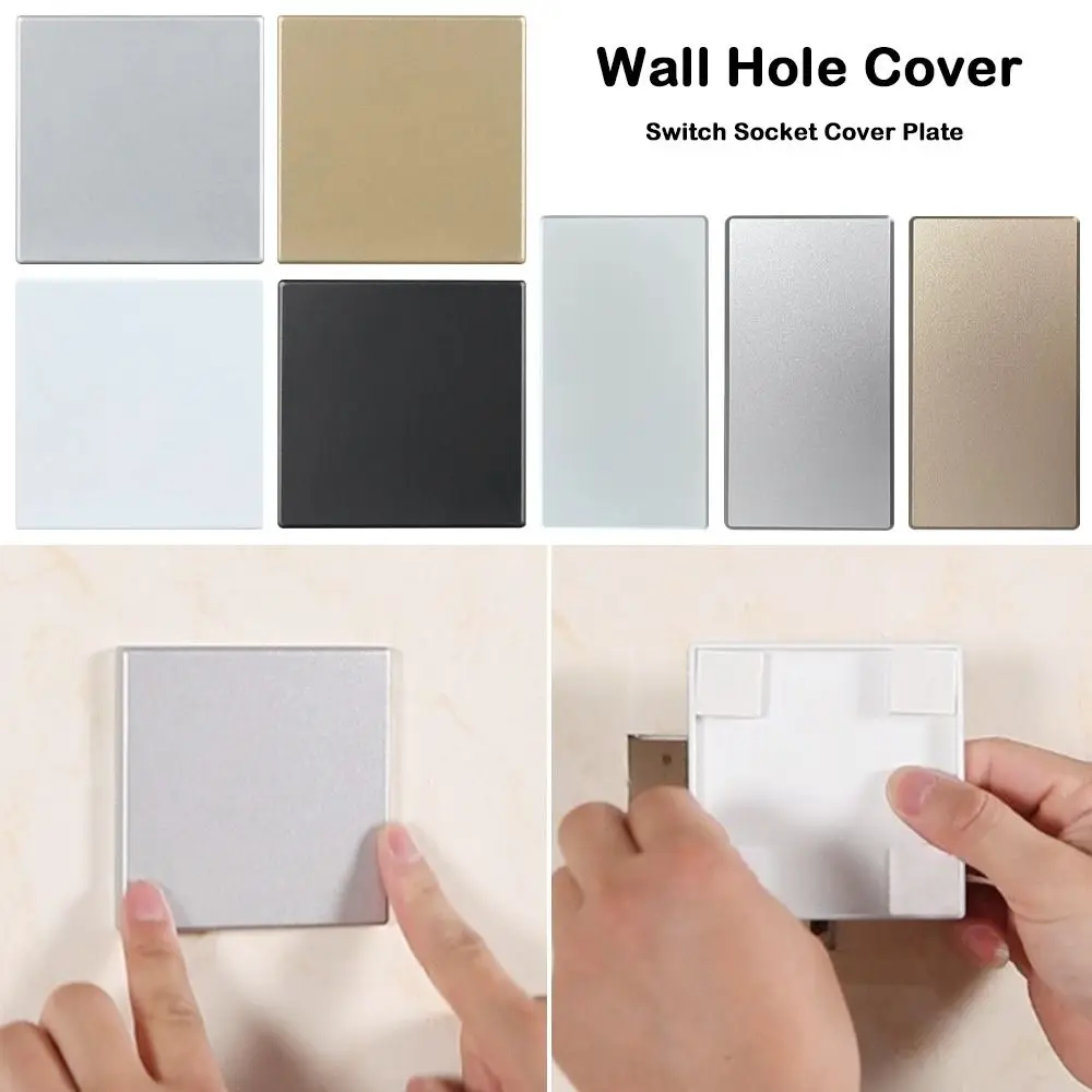 86-Typ selbstklebender Schalter, universelle leere Platte, Schaltersteckdose, Kassettenabdeckplatte, dekorative Plattenabdeckplatte für Zuhause Image