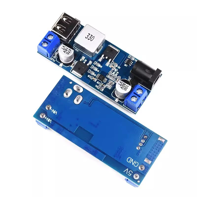 DC-DC 24V/12V To 5V 5A Step Down Power Supply Buck Converter Replace LM2596S Adjustable USB Step-down Charging Module For Phone Image