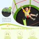 Goplus - Trampolino da Esterno, Gioco Tappeto Elastico da Giardino, con Rete Protettiva, Telaio in