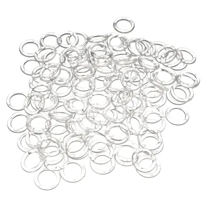 100 Pcs Curtain Accessories Roman Circle Hanging Buckles Plastic Rings For Decor Curtain Decorative
