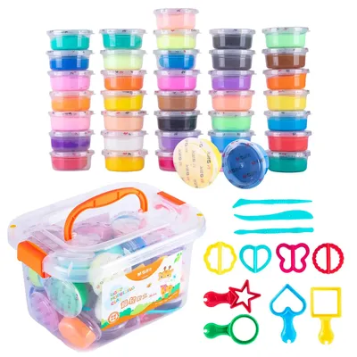 M&G 36 Colors Air Clay Kits for Kids, Multi-Colors Safe & Non-Toxic Air Clay with Single Box-Packed,