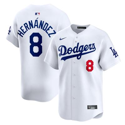 Los Angeles Dodgers Nike MLB Limited Heimtrikot – Weiß – Enrique Hernandez – Herren Image