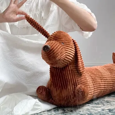 Large Sausage Dog Plush Throw Pillow Giant Dachshund Stuffed Toy Cute Animal Dog Decorative Long
