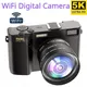 Fotocamera digitale professionale 5K Webcam WIFI Zoom digitale grandangolare Videocamera 64MP Fotografia Videoregistratore Vlog con schermo da 3 pollici