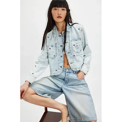 Lee Cropped Chore Jacket at Free People in Wow Piece, Size: Small