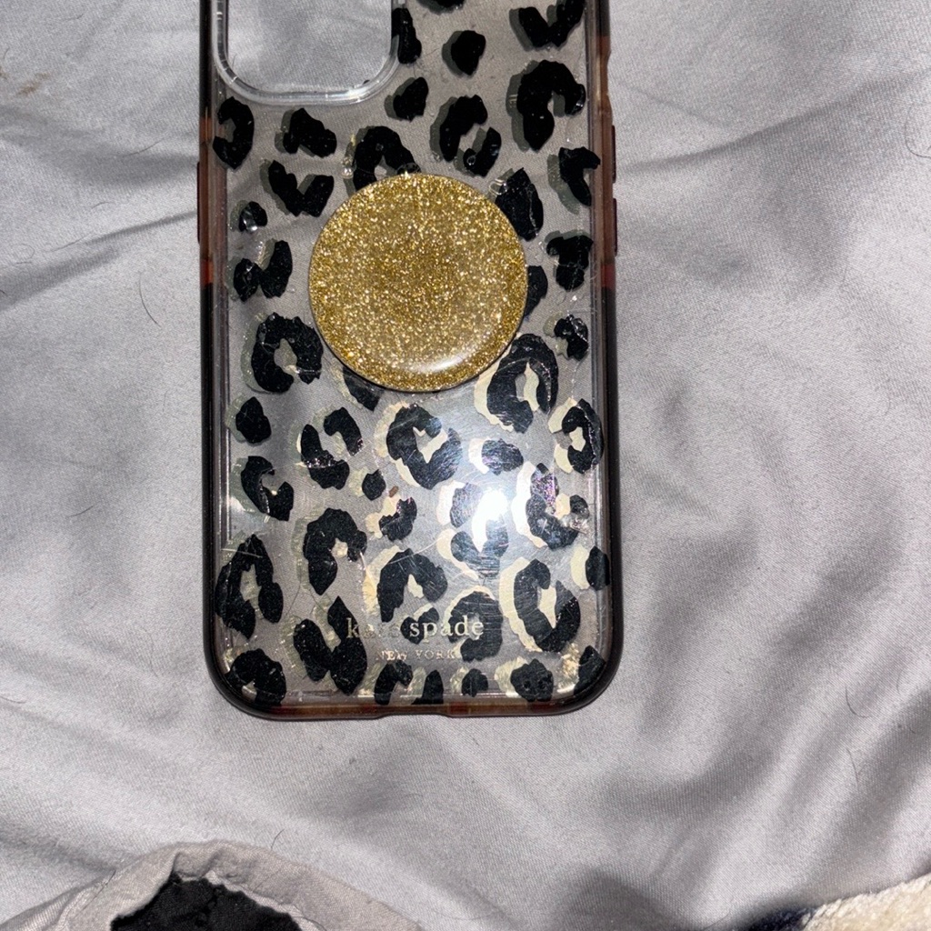 Kate Spade Cell Phones & Accessories | I Phone 13 Case With Pop Socket | Color: Black/Gold | Size: Os
