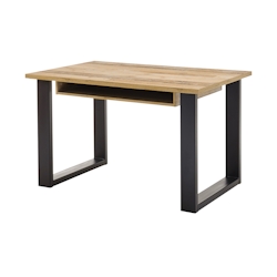 Furn.Design Schreibtisch in Used Wood hell und anthrazit Laptoptisch für Homeoffice und Büro 125 x 60 cm Stove Image