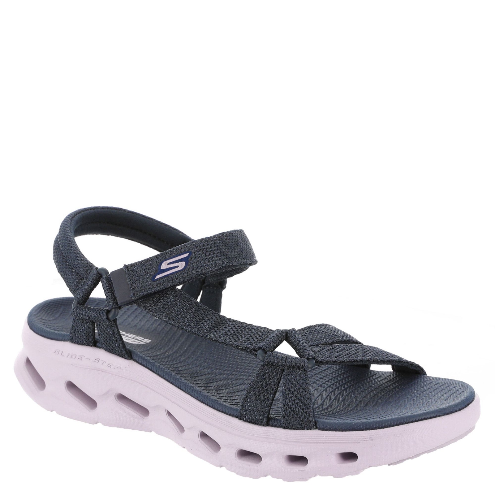 Skechers On The Go Go Walk Glide Step 2.0-141262 - Womens 7 Navy Sandal Medium