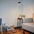 Domus LED Stehlampe CAI, dimmbar, alu / grau / zink, für Wohn- / Esszimmer, Aluminium, Design, LED Stehlampe