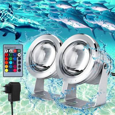 ZVD - 5050 rgb led Unterwasser-Flutlicht - Außenbeleuchtung für den Garten mit Fernbedienung Image