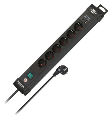 Brennenstuhl Premium Line 6-Way USB 3m