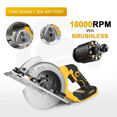 5-inch Mini Electric Circular Saw One-hand Wood Cutter Portable Woodworking Chainsaw For Dewalt 20V Battery Pin