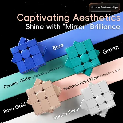 MoYu Mirror Cube V2 Magnetischer Magic Cloth Ball-Core Speed Cube Professioneller Dual-Adjustment Image