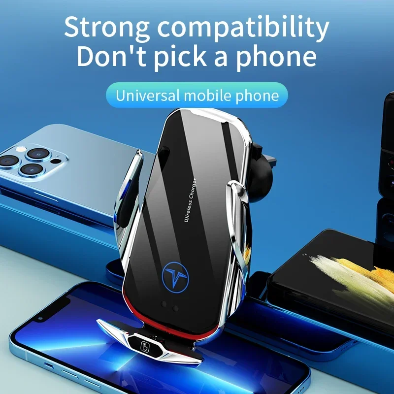 Auto kabelloses Ladegerät Autotelefon halter stehen smart magnetic 15w Schnell ladestation Auto halterung für iPhone Xiaomi Samsung Image