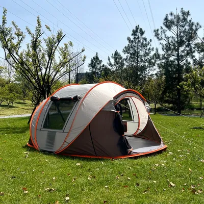 5-8 people automatically pop-up tent, waterproof camping boat tent, portable outdoor tent, suitable for camping and hiking trips