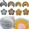 Gehäkelte Regenbogen-Blumenspielzeug, Babyspielzeug, Babys-Rasselspielzeug, Schlafspielzeug,