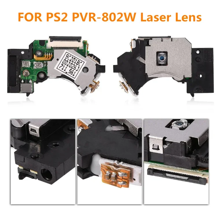 PVR-802W Laserlinse für PS2 Slim Spielekonsole PVR802W PVR 802W Laserlinsenleser für Playstation 2 70000 90000 für Sony Spiele